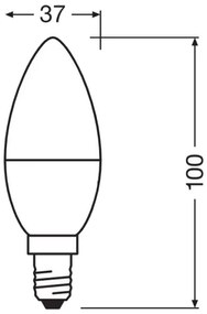 Lampadina LED Antibatterica B40 E14/4,9W/230V 6500K - Osram