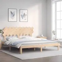 Giroletto con Testiera Super King Size in Legno Massellocod mxl 129167