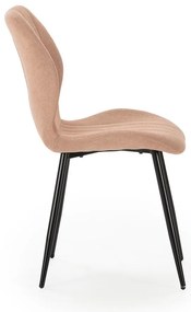 Set di sedie da pranzo color salmone 4 pz pezzi Milu - Marckeric