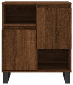 Credenza Rovere Marrone 60x35x70 cm in Legno Multistrato