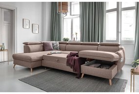 Divano letto angolare beige (angolo sinistro) Sweet Harmony - Miuform