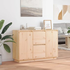 Credenza 110x34x75 cm in legno massello di pino