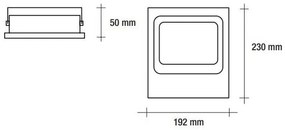 Vivida floodled 30w 4000k 2400lm 192*230*50