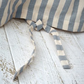 Biancheria da letto blu per letto matrimoniale/per letto esteso 230x220 cm Zanzibar Stripe – Pineapple Elephant