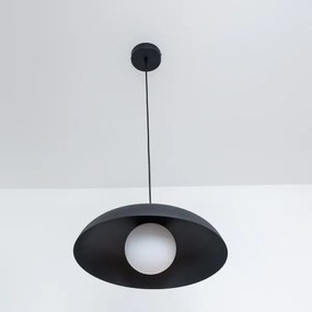 Lampada a sospensione con cavo ECLIPSE 1xE27/15W/230V nera