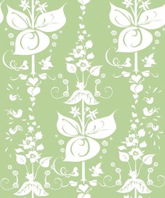 Carta da parati – Motivo popolare verde