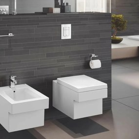 Sistema di scarico wc Grohe da incasso con placca bianca