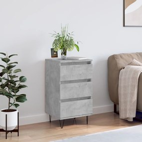 Credenza Grigio Cemento 40x35x70 cm in Legno Multistrato