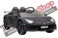 Auto Elettrica per Bambini Lamborghini SV 12V - con verniciatura metallizzata colore Nero Opaco Matt