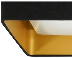 Brilagi - Plafoniera LED VELVET SQUARE LED/24W/230V nera