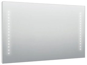 Specchio con illuminazione integrata bagno rettangolare Hollywood SENSEA H 70 x P 2.5 cm