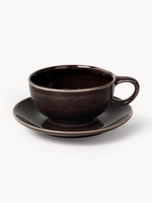 Tazza con piattino fatti a mano Nordic Coal