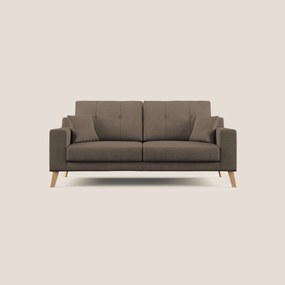 Danish divano moderno in tessuto morbido impermeabile T02 marrone 166 cm