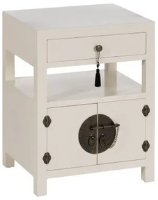 Comodino ORIENTE Bianco Legno MDF 50 x 40 x 66 cm