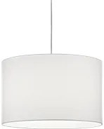 Lampada Sospensione Interno Rotonda 4W Hotel Tessuto Bianco Duoline GD Trio