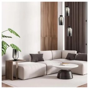 Lampadario Glamour Nora 2 nero cristallo 3x E27 MANTRA