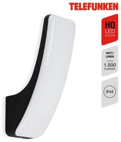 Telefunken 311605TF - Applique a LED da esterno LED/15W/230V IP44 nero