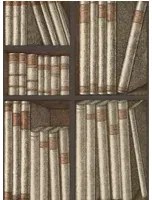 Cole & Son Carta da parati Ex Libris - Oat and Charcoal