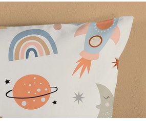 Set copripiumino e federa da bambini blu/beige in cotone per culla 100x135 cm Eclips – Good Morning