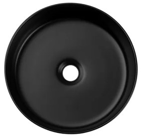COMAD BEYOND 2 BLACK (E-6565) - Lavabo da appoggio BEYOND Ø 36 cm nero opaco