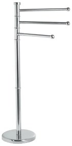 Aqualine - Piedistallo con gancio per asciugamani SAMBA 85,5 cm acciaio inossidabile/cromo lucido