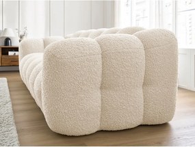 Divano beige con rivestimento in bouclé 232 cm Hippolyte – Bobochic Paris