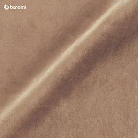 Letto matrimoniale imbottito giallo con spazio contenitivo 140x200 cm Flip - Ropez