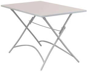 ROMANUS - set tavolo in alluminio e teak cm 110 x 70 x 72 h con 4 poltrone Romanus