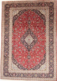 Kashan Tappeto persiano 280x410 Rosso (Iran) Annodato A Mano