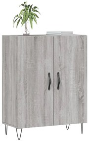 Credenza grigio sonoma 69,5x34x90 cm in legno multistrato