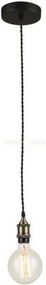 Lampadario a sospensione vintage rame 1 luce attacco e27 126cm