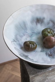 Ciotola nera/avorio in gres ø 31,5 cm By Hand – Mette Ditmer Denmark