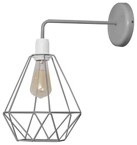 Applique KARO 1xE27/15W/230V grigio