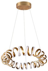 Lampadario dorato ø 55 cm Curl – Trio