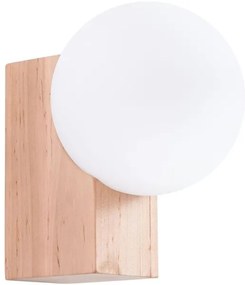 Sollux SL.1682 - Applique BULBO 1xG9/8W/230V faggio/bianco