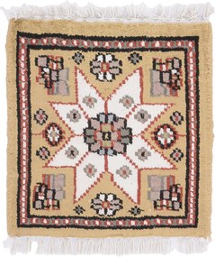 Agra Tappeto orientale 30x30 (Indian) Annodato A Mano