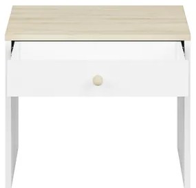 Comodino BUBO 58x69 cm bianco/beige