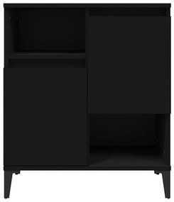 Credenza Nero 60x35x70 cm in Legno Multistrato