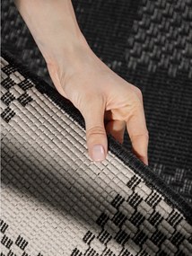 Passatoia da interno ed esterno nera/color crema 80x200 cm Haringey Dorothy – Ted Baker