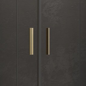 Box doccia oro satinato 80x90 doppio scorrevole | KE-1000G - KAMALU