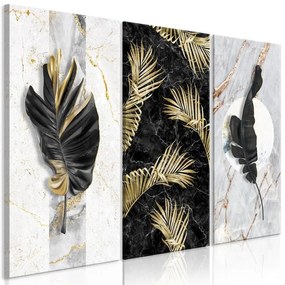 Quadro  Golden Trio (3 Parts)  Larghezza x Altezza Home decor 120x80