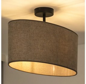 Duolla - Lampadario a plafone OVAL 1xE27/15W/230V marrone