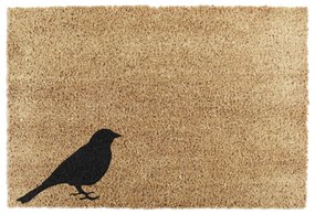 Stuoia di cocco naturale, 40 x 60 cm Bird - Artsy Doormats