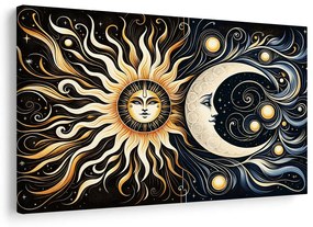 Quadro su tela – Sole e luna