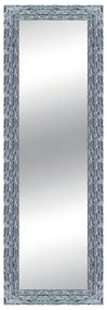 Specchio rettangolare in legno argento 68 x 168 cm