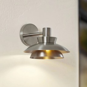 Lucande applique da esterno Thais, acciaio inox, Ø 25 cm