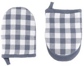 Set di guanti da forno in cotone 2 pz Gingham – Tiseco Home Studio