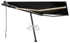 Tenda Automatica Con Sensore Vento E Led 450x350 Cm Antracite /