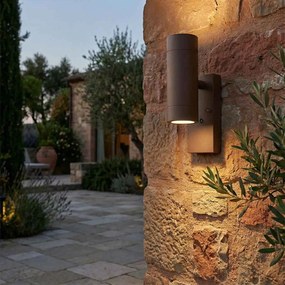 Applique Bidirezione GU10 con Sensore Crepuscolare IP65 - Corten