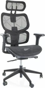 Sedia da ufficio Devon in rete nera – 68x50x119 cm